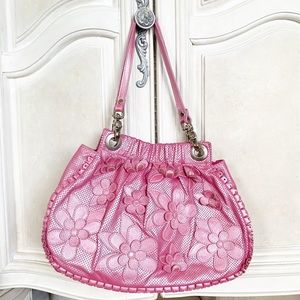 Isabella Fiore Pink Floral Appliqué Bag